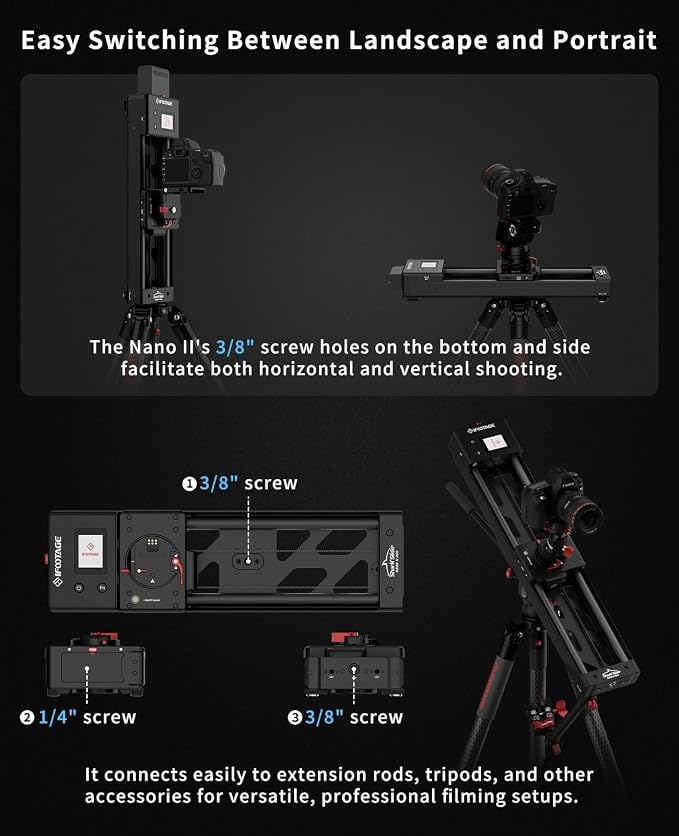 IFOOTAGE Shark Slider Nano II-660 Motorized Camera Shark Slider, Mobile APP/IPS - Image 7