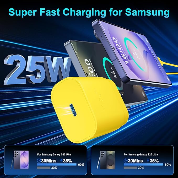 Super Fast Charger Type C, 25W USB C Wall Charger Fast Charging - Image 2