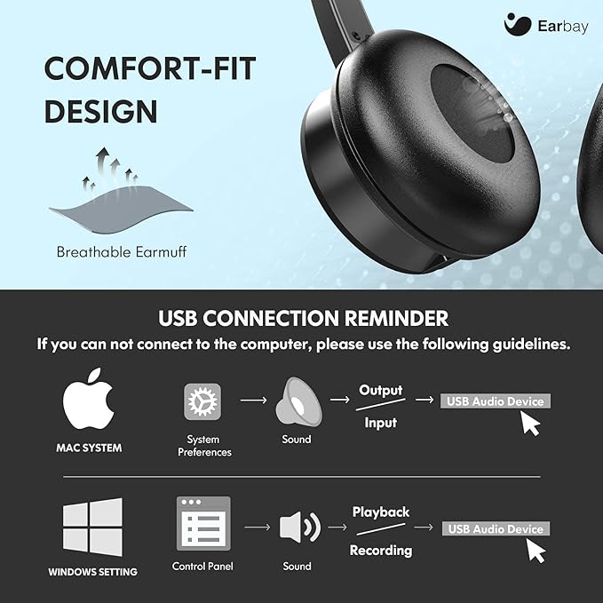 USB Computer Headset with Microphone - Image 7