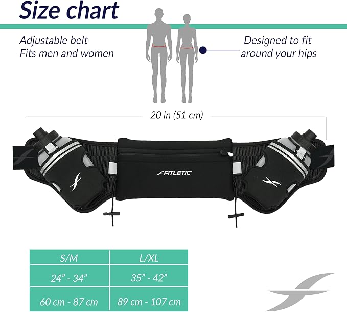 Fitletic Hydration Running Belt - Image 4