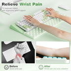 Ospelelf Keyboard Wrist Rest Comfortable Ergonomic Keyboard Stand Riser Holder - Image 2