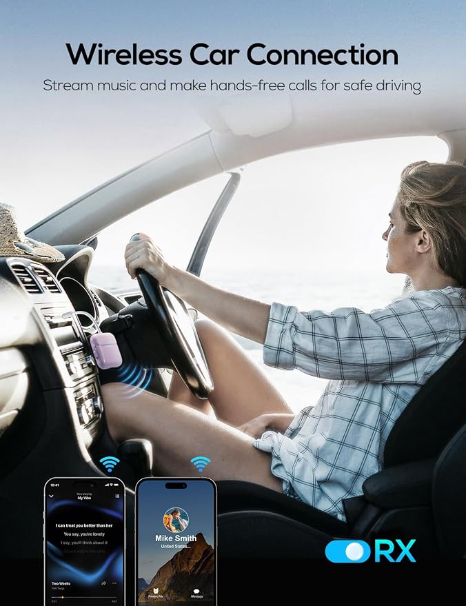 Nulaxy Air in-Flight Bluetooth Wireless Audio Transmitter Receiver - Image 3