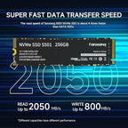 S501 256GB NVMe SSD 3D NAND1.3 PCIe Gen3x4 M.2 2280 Internal Solid State Drive - Image 2