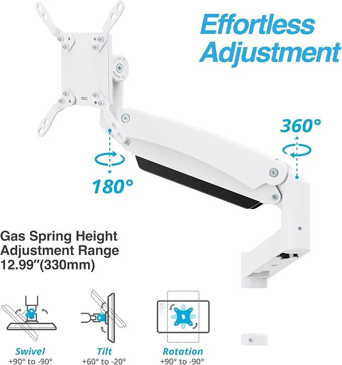 AVLT Single 57 Inch Heavy Duty Monitor Arm Add-On Kit - Image 3
