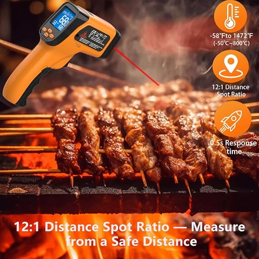 Infrared Thermometer Gun, Non Contact Thermometers Laser Temperature Guns - Image 3