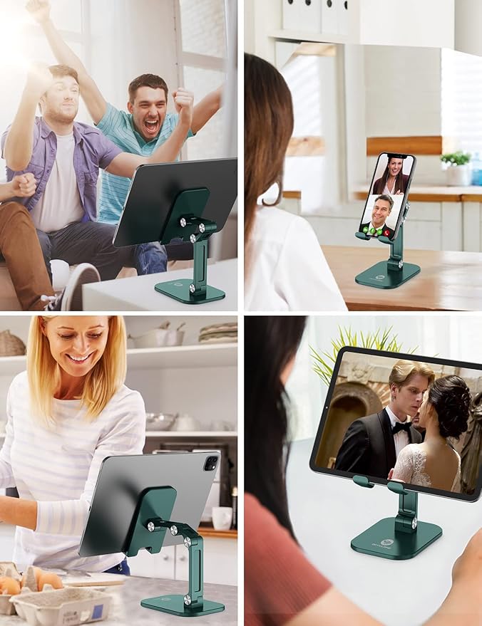 OCYCLONE Phone Stand, Adjustable Height and Angle Foldable Cell Phone Stand - Image 6