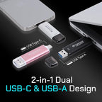 Transcend 256GB External SSD, Dual USB Flash Drive - Image 3