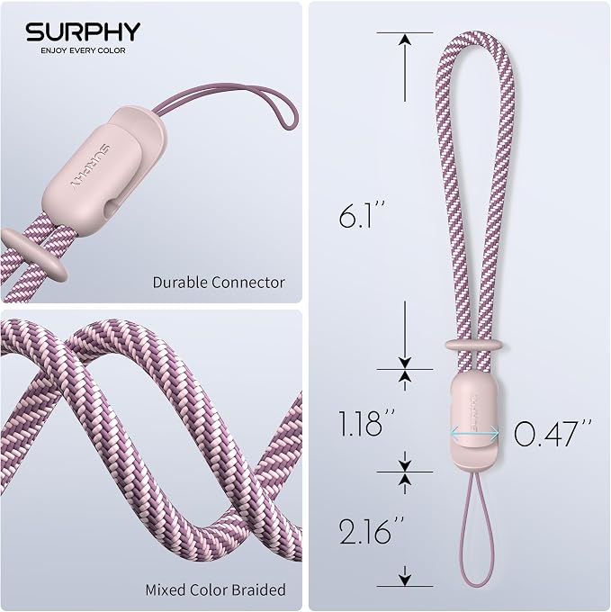 SURPHY 2 Pack Phone Lanyard for Cellphone Case, Phone Wrist Strap for Case - Image 8