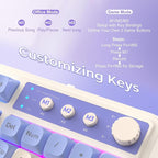 AULA S99 Wireless Keyboard, Tri-Mode Bluetooth/2.4GHz/USB-C Cute Creamy Gaming - Image 4