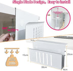 Desk Side Storage, Under Desk Storage, No Drill Steel Hanging Desk Organizer - Image 3