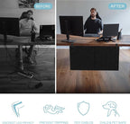No Drill Under Desk Cable Management and Privacy Panel 2 in 1 | Modesty Panel - Image 5