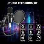 ALSO GO Podcast Equipment Bundle, Professional BM-800 Podcast Microphone - Image 2