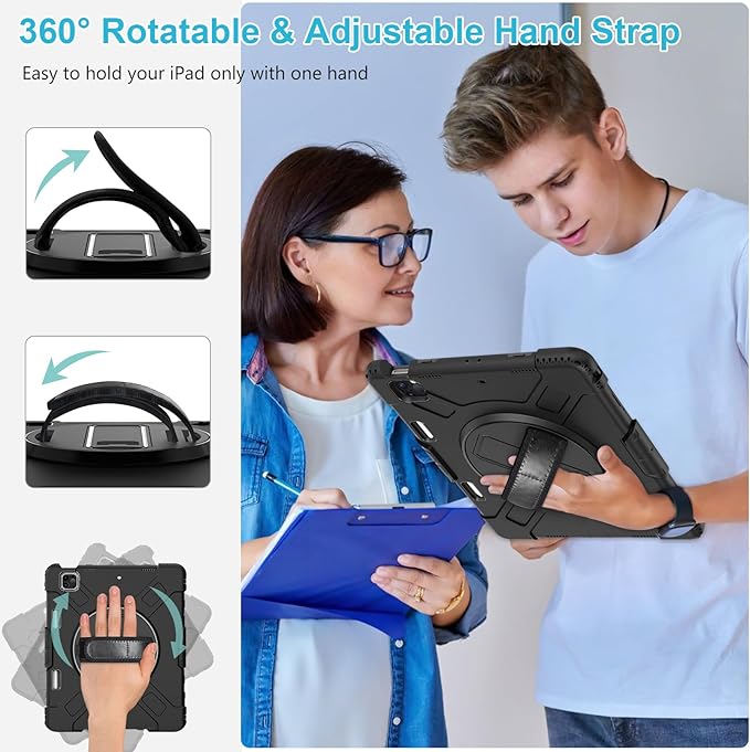 Case for iPad Pro 12.9 2022/2021/ 2020/2018: Cover for iPad Pro 12.9 6th/ 5th/ - Image 4