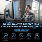 [2 Pack 27 inch Removable Anti-Glare Blue Light Screen Protector - Image 3