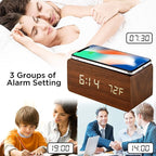 OCT17 Alarm Clock with Qi Wireless Charging Pad Compatible with iPhone Samsung - Image 8