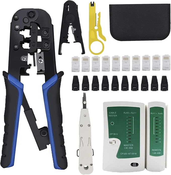 Delgada RJ45 Ethernet Network Crimping Tool Kit by Delgada