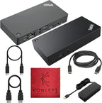 40AS0090US Lenovo Thinkpad Docking Station USB-C Gen 2-1 Year Warranty by Amazon+Renewed