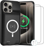 Battery Case for iPhone 15 Pro, 10000mAh Rechargeable Portable Charging Case by ZUEUS