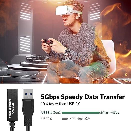25Feet Active USB 3.0 extension cable, USB 3.0 Extension Cord A-Male A-Female - Image 6