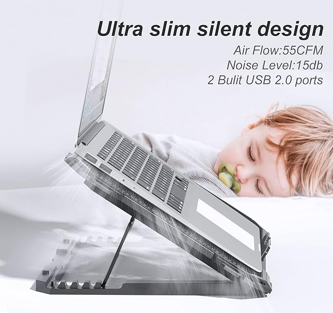 KYOLLY Upgrade Laptop Cooling Pad, Gaming Laptop Cooler - Image 4