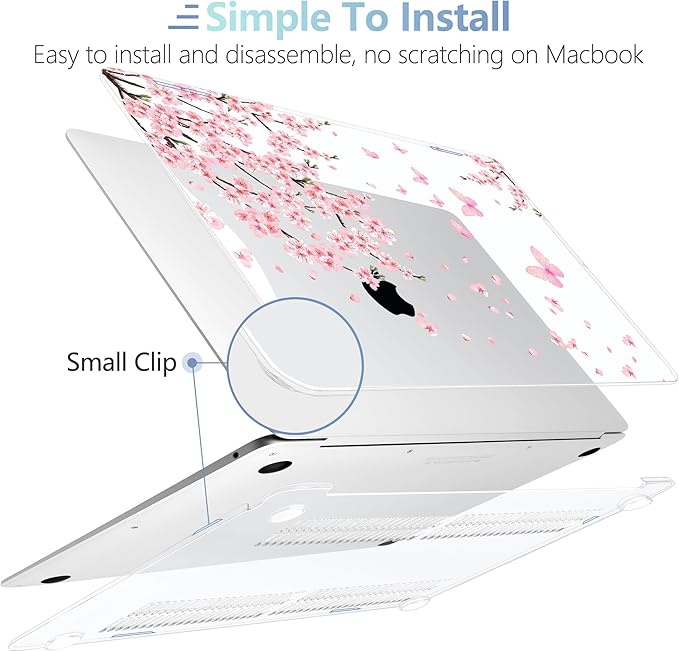 MEEgoodo for MacBook Air 13.3 inch Case 2021 2020 2019 2018 A2337 M1 A2179 A1932 - Image 4