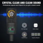 Condenser Microphone XLR Professional Studio Recording Microphone Kit - Image 5