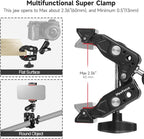 MINIFOCUS Super Clamp Camera Clamp Mount, 360° Ballhead Magic Arm - Image 2