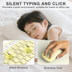Wireless Keyboard and Mouse Combo, Full-Sized Wireless Keyboard and Adjustable - Image 3
