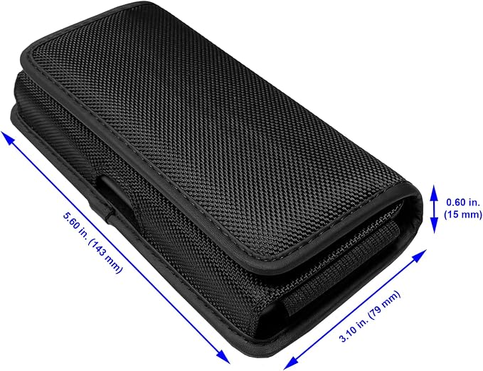 Nylon Cell Phone Holster for Google Pixel 5, Alcatel Insight, Samsung Galaxy - Image 2