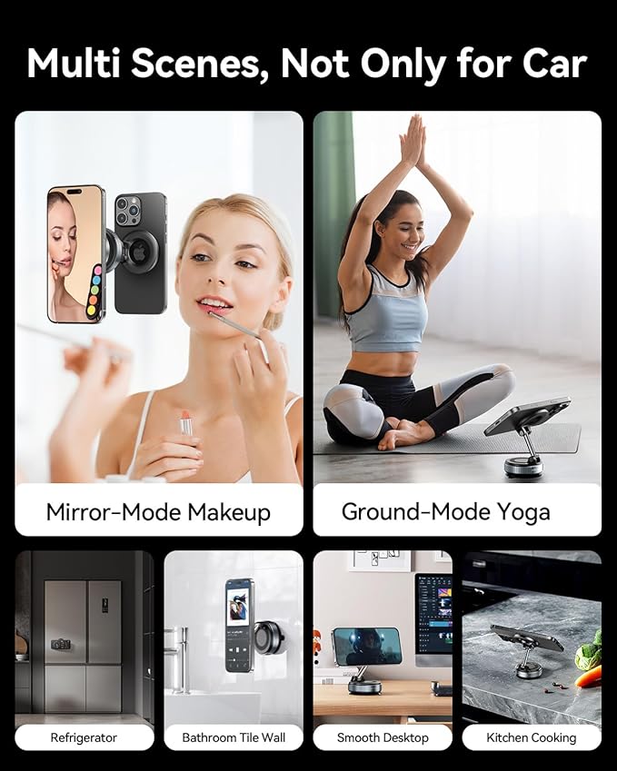 MRGLAS 2026 Upgraded Vacuum Magnetic Phone Holder, - Image 5