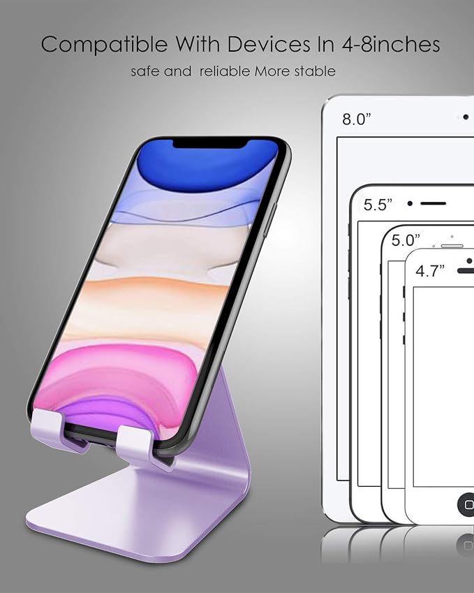 CreaDream Cell Phone Stand, Aluminum Desktop Stand Compatible - Image 4