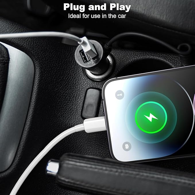 Car Carplay Cable for iPhone 17 16 15 Charger Cord, 3/3/6/6FT USB A to USB C - Image 3