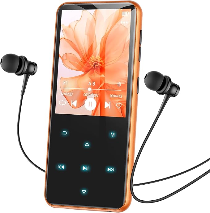 AGPTEK 64GB MP3 Player with Bluetooth, M3 2.4 inch Music Player with Speaker by AGPTEK