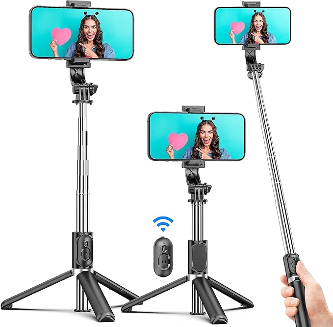 Selfie Stick Tripod, All in One Extendable & Portable iPhone Tripod Selfie Stick by SelfieShow