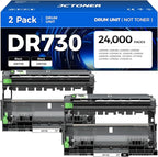 DR730 Drum Unit 2-Pack Replacement by JCTONER