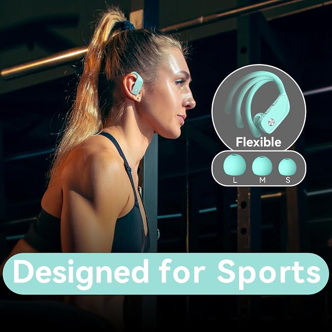 bmani Wireless Earbuds Bluetooth Headphones 48hrs Play Back Sport Earphones - Image 6