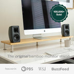 The Original Bamboo Dual Monitor Stand - Image 2