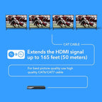 OREI 4K 1x4 HDMI Extender Splitter Over CAT6/7 Ethernet Cable Up to 4K@30Hz - Image 8