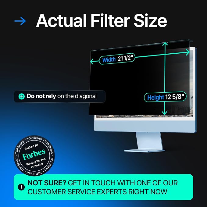 Acrylic 24 Inch Computer Privacy Screen Filter Compatible - Image 4