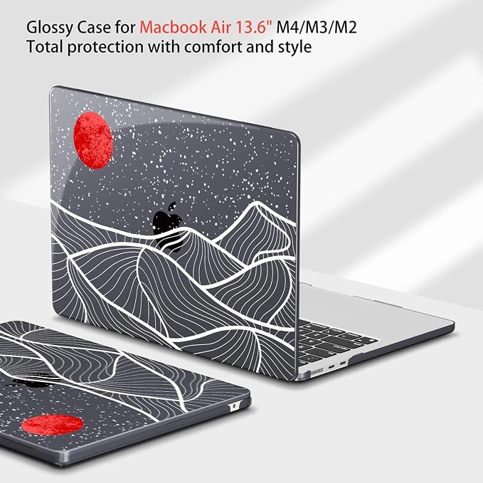 Teryeefi for M3 M2 M4 MacBook Air 13 inch Case 2025 2024 2023 2022 Release - Image 4