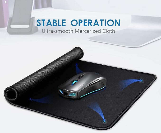 Mouse Pad 3 Pack, 35% Larger Size, Smooth Surface, Stitched Edges, Non-Slip - Image 8
