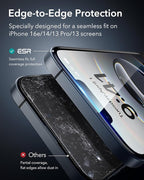 ESR 3 Pack for iPhone 16e/iPhone 14/iPhone 13/iPhone 13 Pro Screen Protector - Image 4