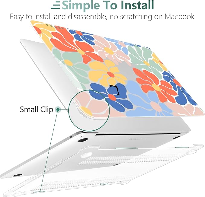 TWOLSKOO Compatible with MacBook Pro 13 inch Case 2023-2016 A2338 M2/M1 A2251 - Image 6