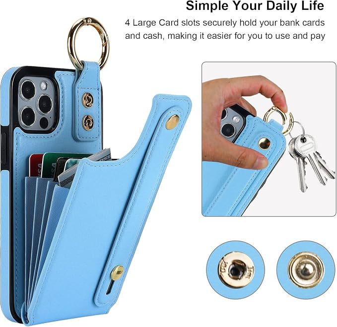 Folosu for iPhone 12/12 Pro Wallet Case - Image 4