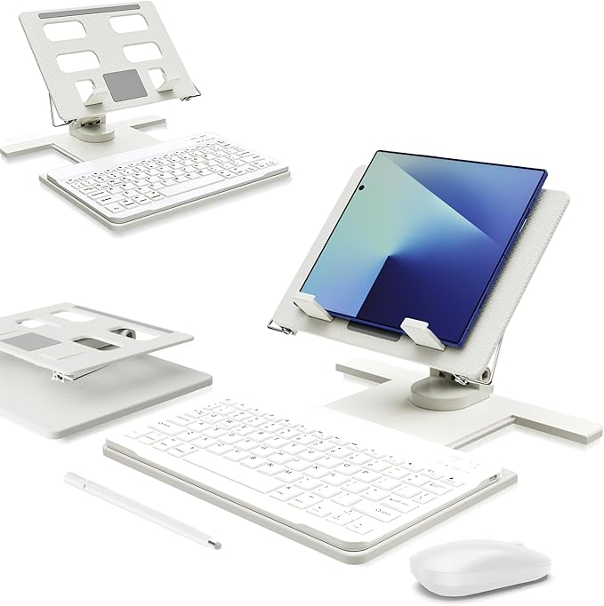 Desk Stand and Bluetooth Keyboard Combo by voppton