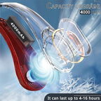 Portable Neck Fan, Bladeless Neck Fan, USB Rechargeable Personal Fan, 4000 mAh - Image 4
