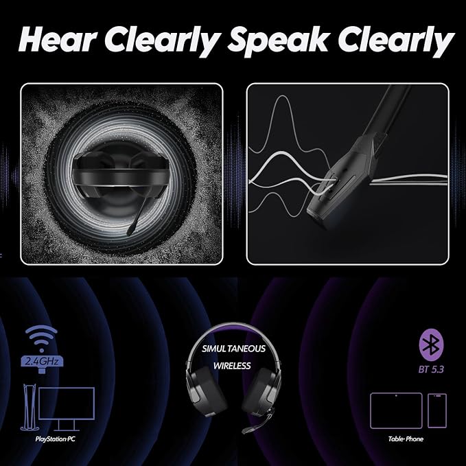 NUBWO G06 Dual Wireless Gaming Headset - Image 8