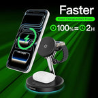 Wireless Charger 3 in 1 for iPhone, Magnetic Charging Station for Apple Family - Image 2