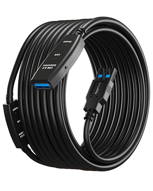 50 Feet Active USB Extension Cable 3.0 Male to Female by MutecPower