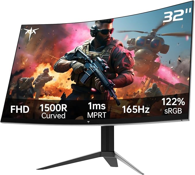 KTC 32 Inch FHD 1080p Curved Gaming Monitor - Image 9